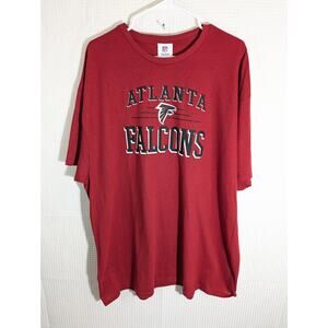 Atlanta Falcons NFL Team Apparel 2XL Red Graphic T-Shirt Men’s NWT Football Tee